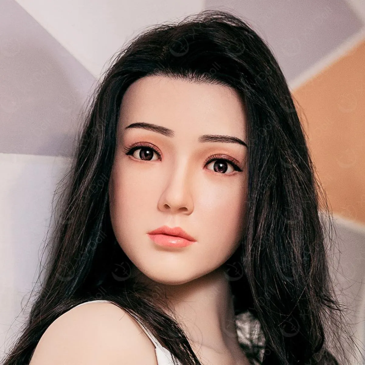 XYDoll - Xia - Silicone Sex Doll Head - M16 Compatible - Natural
