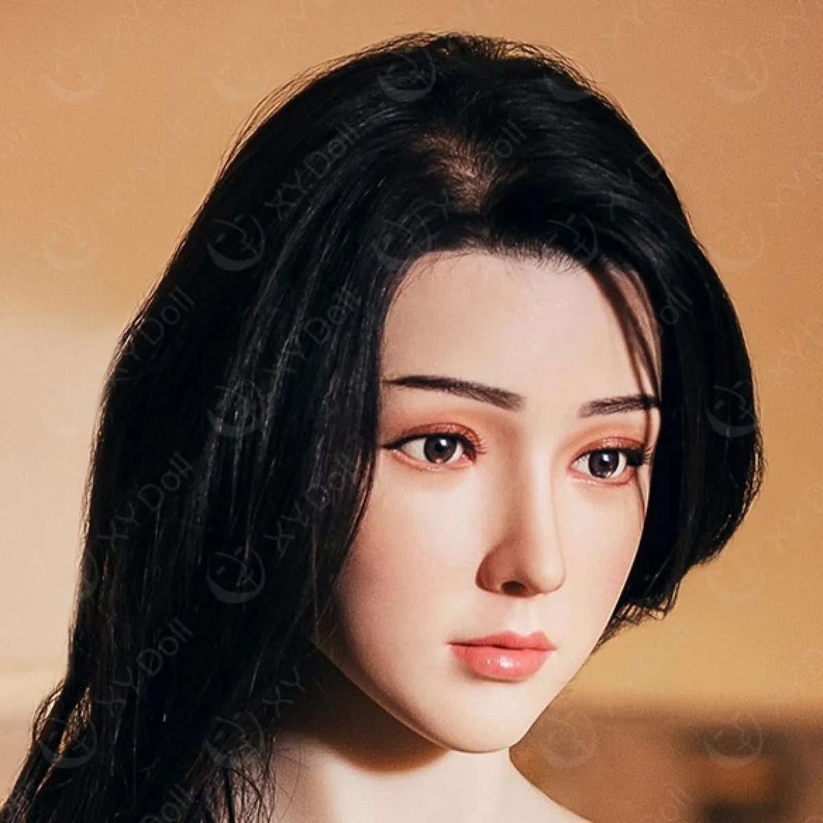 XYDoll - Xia - Silicone Sex Doll Head - M16 Compatible - Natural