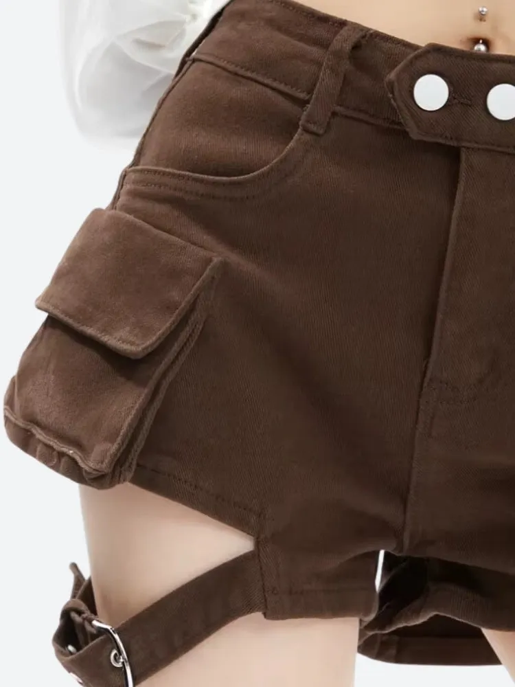 Y2K Safari Cargo Shorts