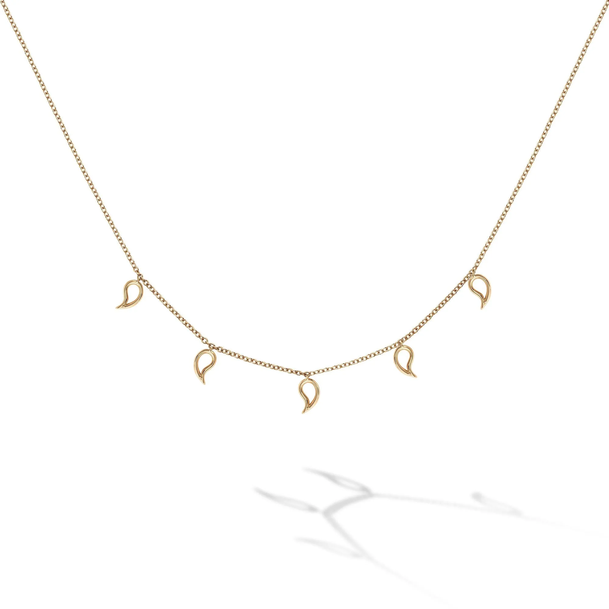 Yellow Gold Petale Choker Necklace