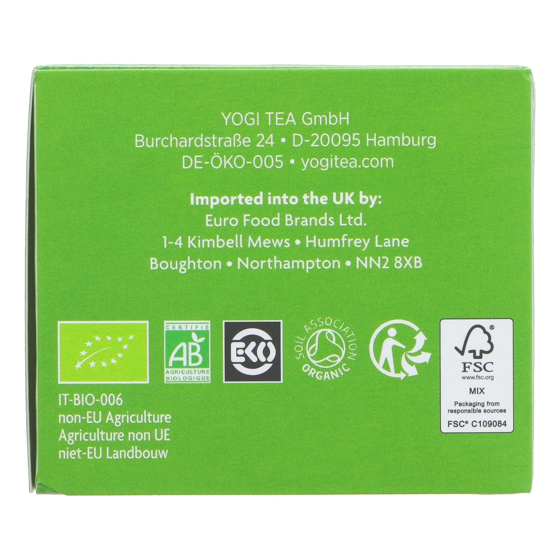 Yogi Tea | Natural Energy - White, Green Tea, Lemongrass | 17 bags