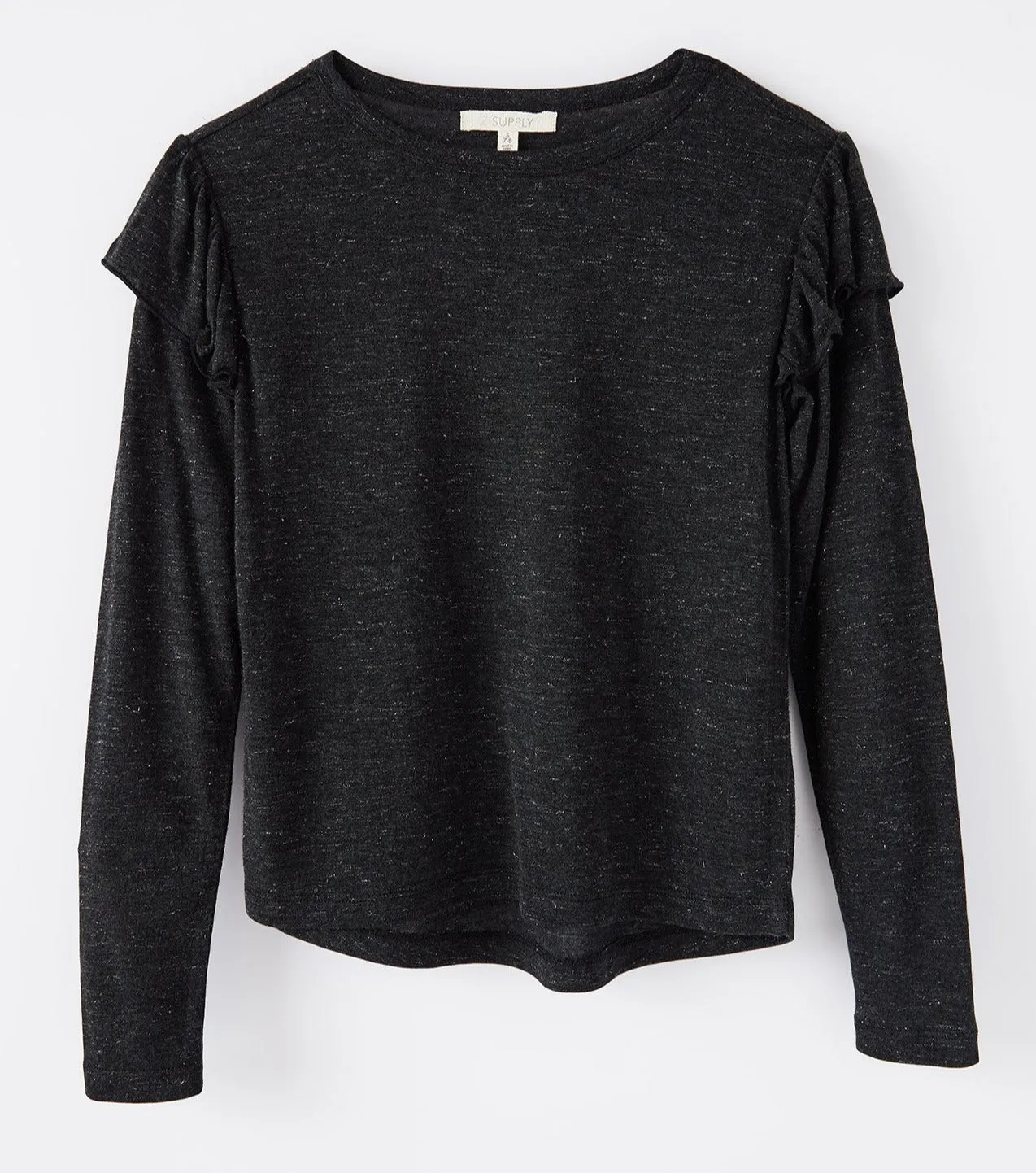 Z Supply Girls Luna Sparkle Tee - Black