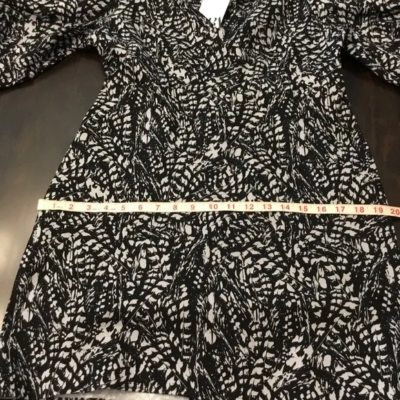 Zara Printed Balloon Sleeves Mini Dress Size L