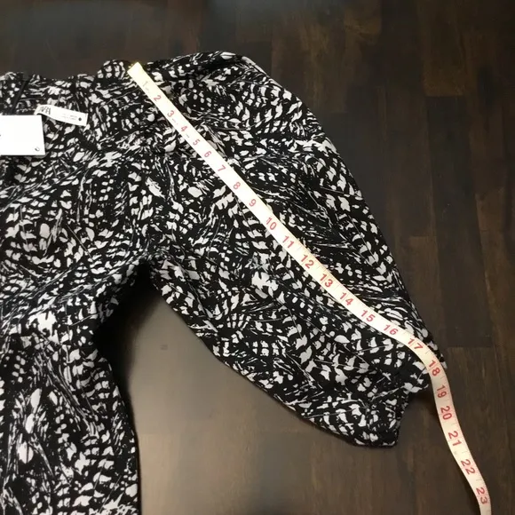 Zara Printed Balloon Sleeves Mini Dress Size L