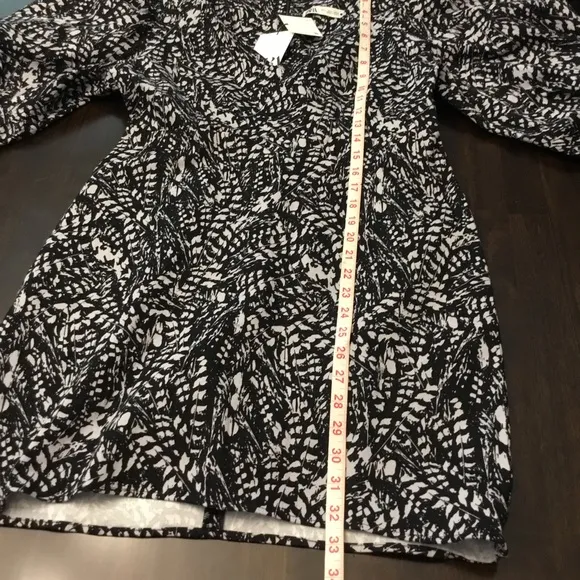 Zara Printed Balloon Sleeves Mini Dress Size L