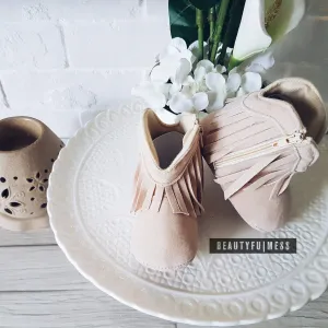 ZIP UP Tassel Boots (2 colours)