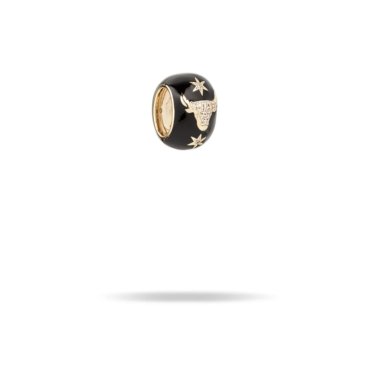 Zodiac Ceramic   Diamond Taurus Big Bead