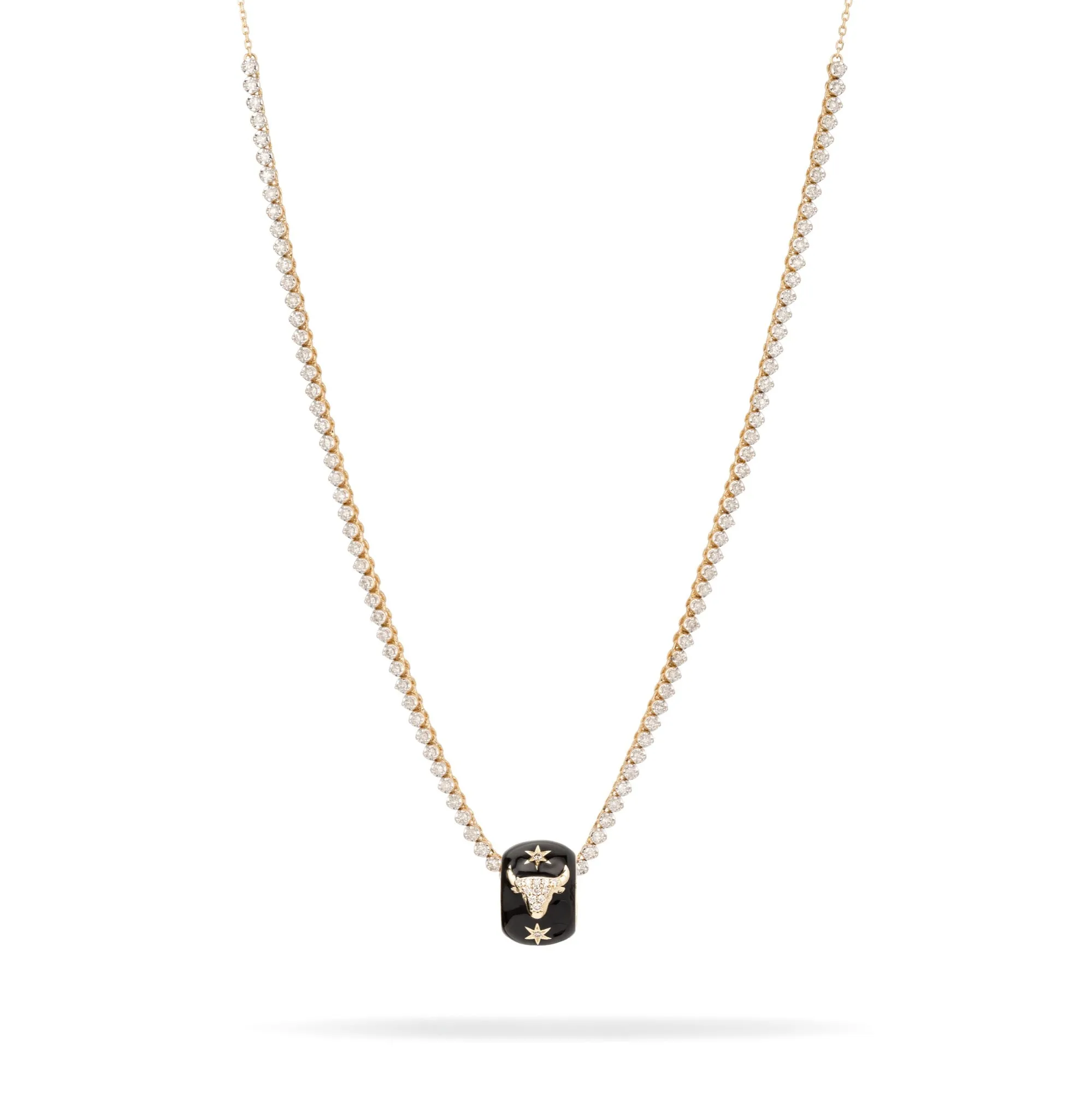 Zodiac Ceramic   Diamond Taurus Big Bead