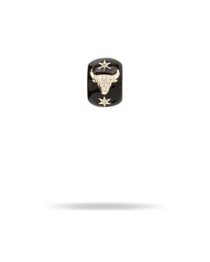 Zodiac Ceramic   Diamond Taurus Big Bead
