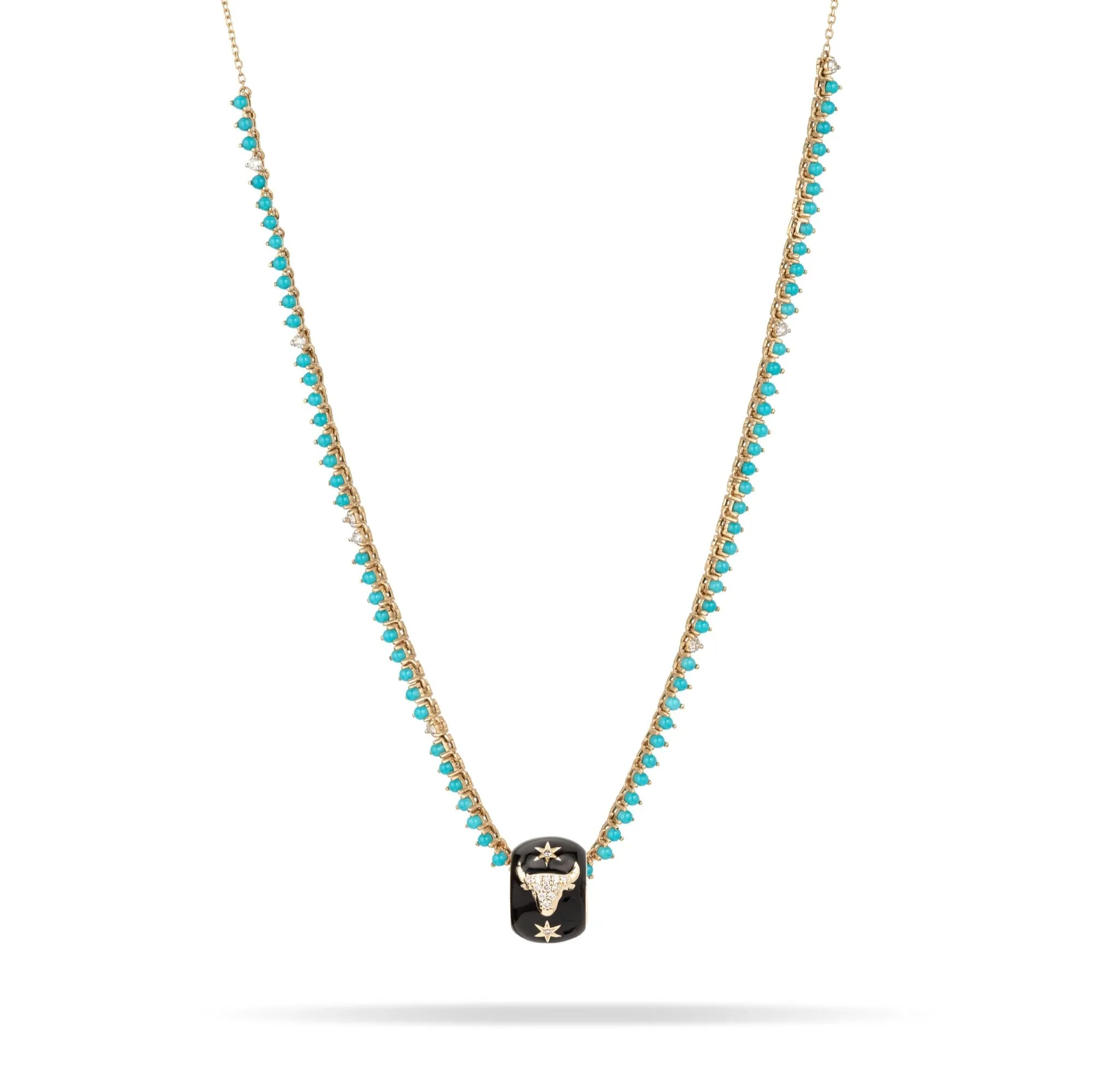Zodiac Ceramic   Diamond Taurus Big Bead