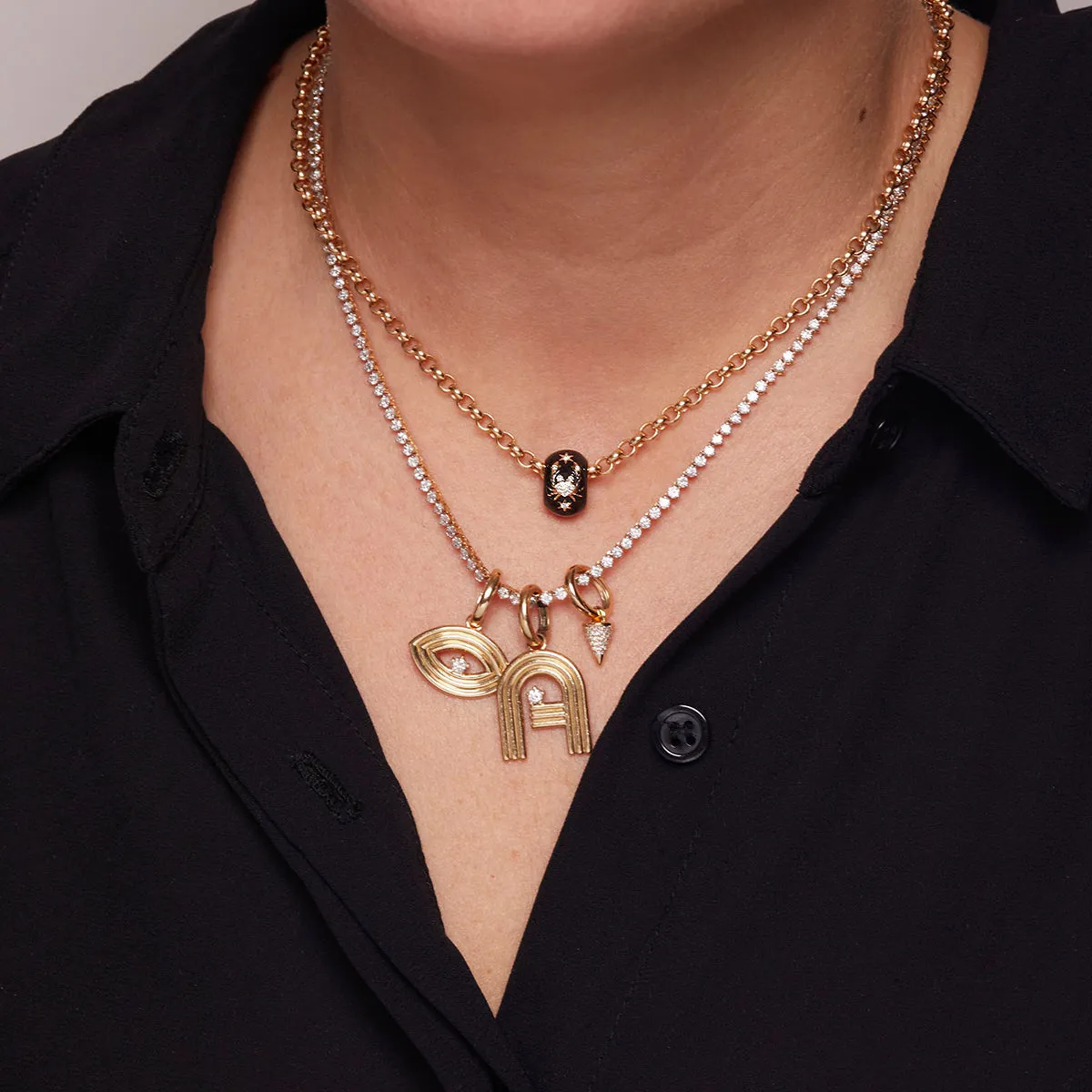 Zodiac Ceramic   Diamond Taurus Big Bead